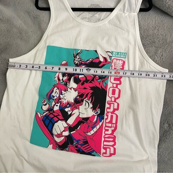 NWOT Anime my hero, academia Graphic White Tank Top size XXL - Picture 5 of 6